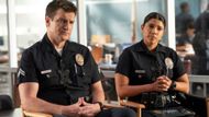 Officer Nolan with his team member (Image Source: Instagram/@therookieabc)